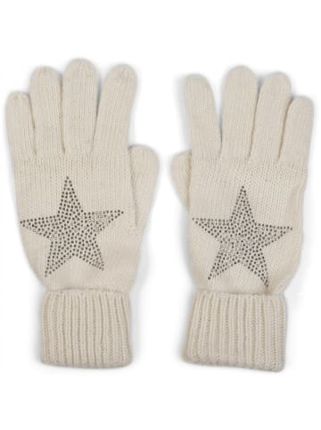 styleBREAKER Strick Handschuhe in Creme-Weiß