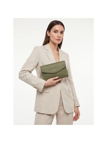 Lazarotti Bologna Leather Clutch Umhängetasche Leder 23 cm olive