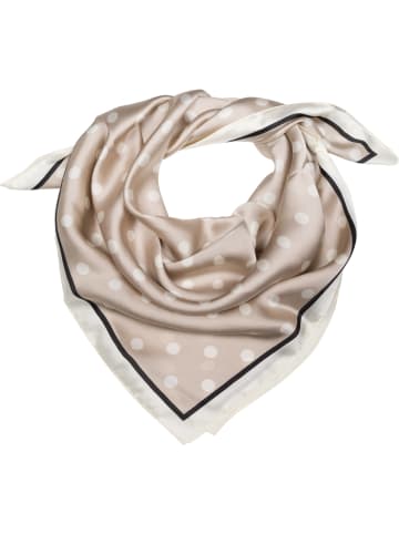 styleBREAKER Halstuch mit Punkte Muster in Taupe-Beige