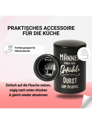 elasto Flaschenöffner "Push & Pull" in schwarz - mit Motiv