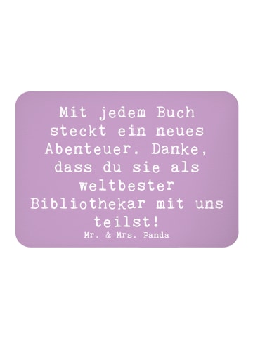 Mr. & Mrs. Panda magnet Spruch Bibliothekar Abenteuer mit Spruch in Lavendeltraum