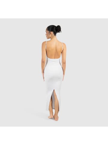SMILODOX Maxi Dress Aveline Backless in Grau Melange