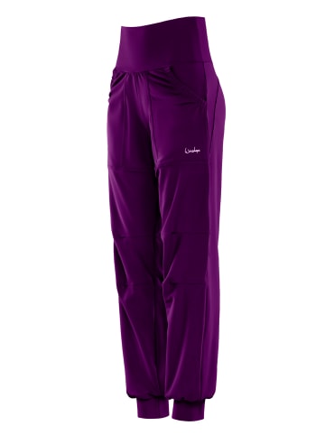 Winshape Functional Comfort Leisure Time Trousers LEI101C in dark plum