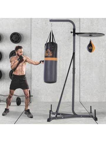 HOMCOM Boxsackständer,115B x 157T x 221H cm,Schwarz