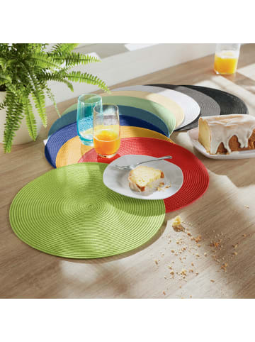 Erwin Müller Tischset 8er-Pack Amadora in schwarz