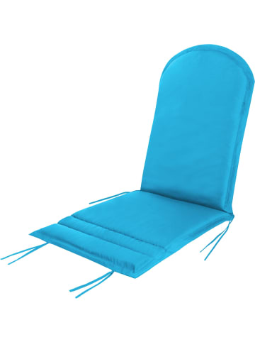 Aspero Gartenstuhl Adirondack mit Auflage in Türkis