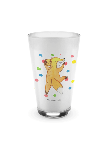 Mr. & Mrs. Panda Wasserglas Fuchs Bouldern ohne Spruch in Transparent