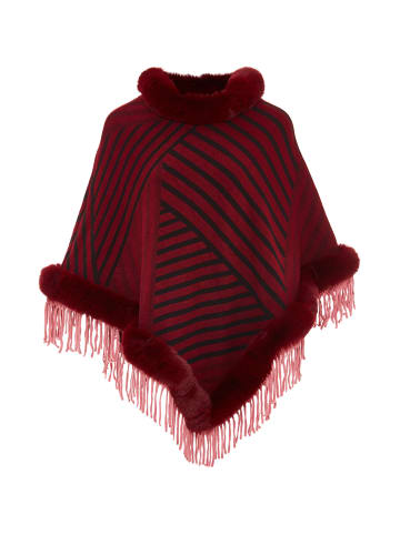 osha Poncho in Rot