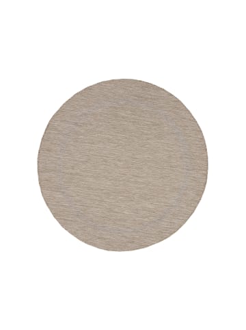 KADIMA DESIGN Teppich Outdoor Flachgewebe Uni-Design Polypropylen Balkon in Beige