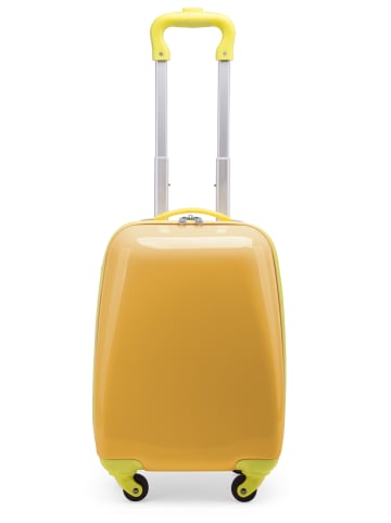 Hauptstadtkoffer For Kids - Kindertrolley mit Piratenaufklebern in Gelb