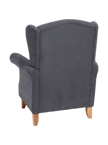 others OHRENSESSEL Katria Bezug Veloursstoff Buche natur / anthrazit