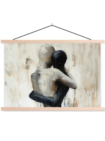 MuchoWow Poster mit Leiste Verbundene Figuren