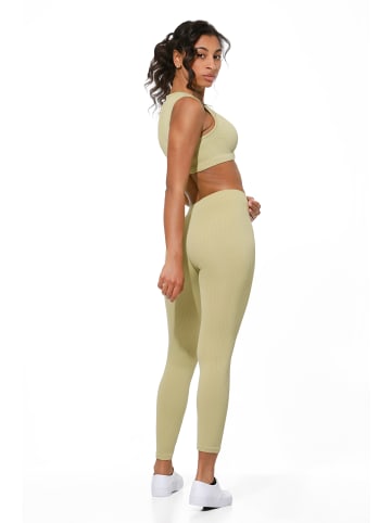 Yenita® Leggings "Ribbed Collection" in Grün