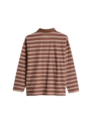 Marc O'Polo TEENS-GIRLS Langarm-Poloshirt in Braun