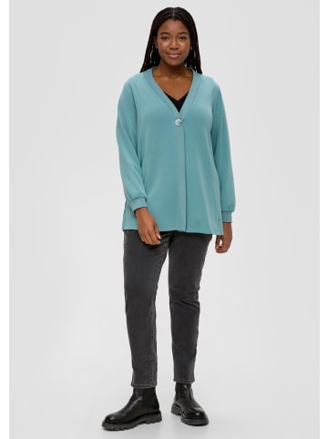 TRIANGLE Sweatshirt Jacke langarm in Petrol