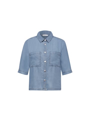 Street One Halbarmbluse in light blue soft wash