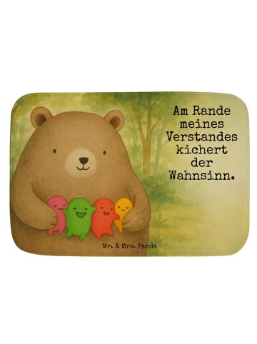 Mr. & Mrs. Panda Badevorleger Bär Gefühl Design mit Spruch in Weiß