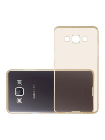 cadorabo Hülle für Samsung Galaxy A5 2015 Strass Design in TRANSPARENT GOLD