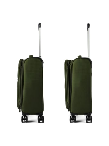 benzi 5825 4 Rollen Kabinentrolley 55 cm mit Dehnfalte grün