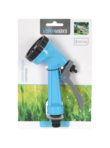 PROGARDEN Multifunktionsbrause für Gartenschlauch in blau