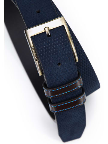 Wittchen Leather belt in Dark blue