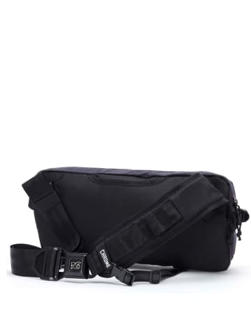 CHROME Kadet Nylon 9 - Umhängetasche 43 cm (steel blue) in black canvas leather