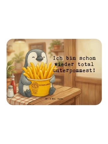 Mr. & Mrs. Panda Design Magnet Pinguin Pommes Eimer Design mit S... in Weiß