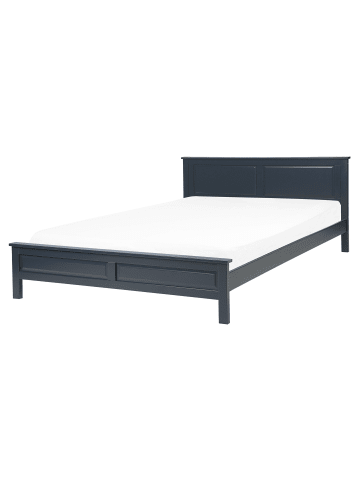 Beliani Doppelbett OLIVET in Blau - (W) 168 x (H) 92 x (L) 208 cm