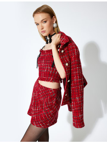 KOTON Tanktop in Rot Gemustert