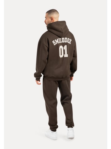 SMILODOX Hoodie Rayk in Braun
