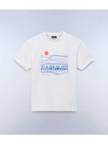 Napapijri T-Shirt "S-Buti Ss" in Weiß