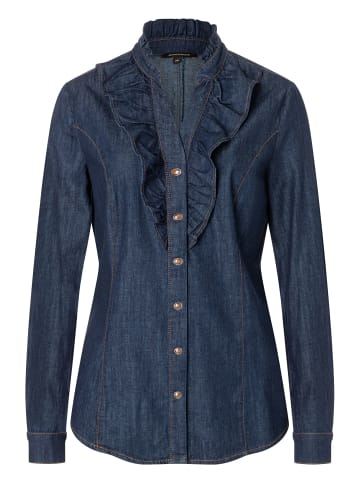 More & More Jeansbluse in dark blue denim
