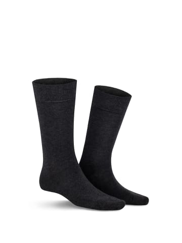 Kunert Socken Richard druckfreier Bund in Anthra mel.