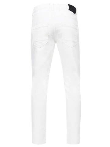 Rusty Neal White Denim Jeans Hose "MELVIN" Slim Fit Cotton-Stretch slim in White Denim