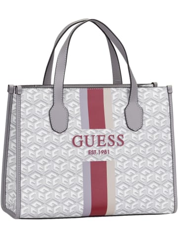 Guess Handtasche Silvana Two Compartment Tote in Stone Logo