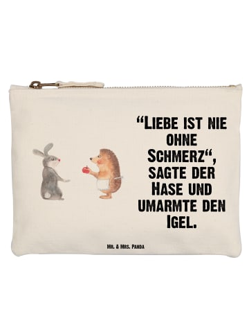 Mr. & Mrs. Panda Reiseetui Hase Igel mit Spruch in Weiß