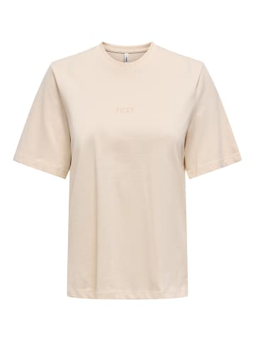 ONLY T-Shirt 'MOODY LIFE' Beige
