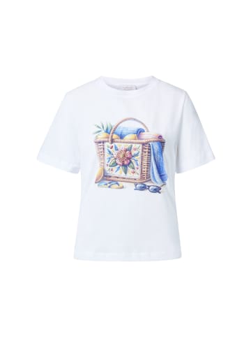 Rich & Royal T-Shirt mit kunstvollem Print in White