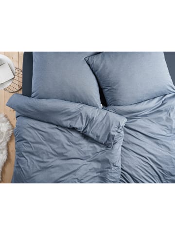 Estella Mako-Interlock-Jersey Bettwäsche in jeansblau