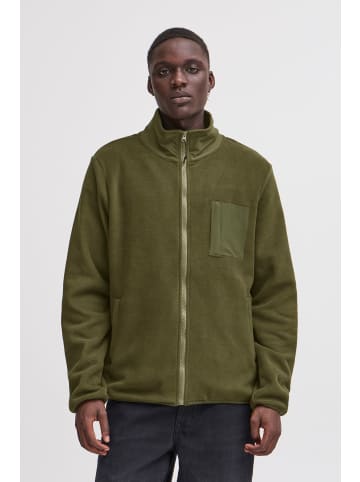 BLEND Fellimitatjacke BHBROOKS Sweatshirt zipp thru in Grün