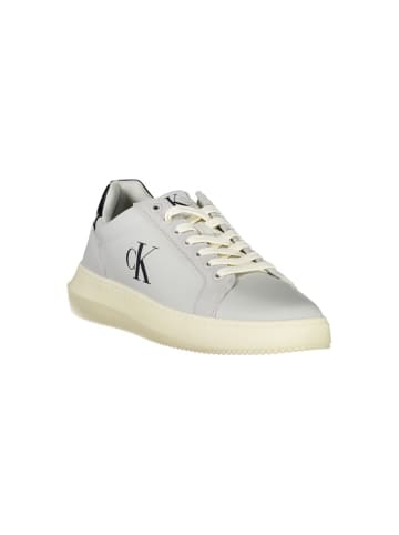 Calvin Klein Grau Weiß Polyurethan Herren Sneaker
