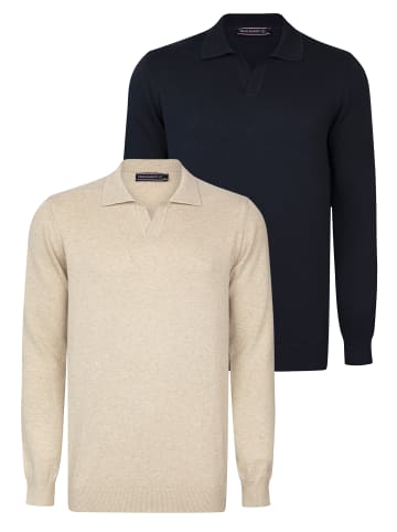 Felix Hardy Pullover in Beige-Navy