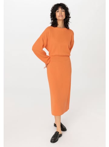 Hessnatur Strickkleid in clementine