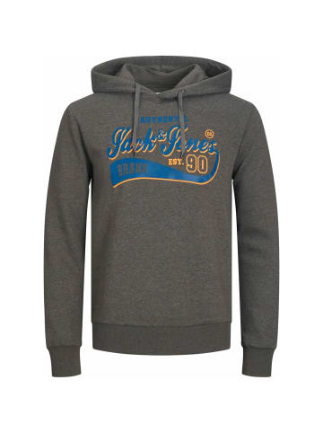 Jack & Jones JJELOGO SWEAT HOOD 2 COL 23/24 NOOS L in Grau