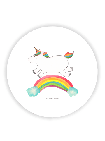 Mr. & Mrs. Panda pinnwand magnet Einhorn Regenbogen ohne Spruch in Weiß