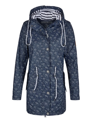 SCHIETWETTER Regenjacke Schirm in navy-weiss