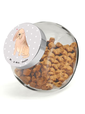 Mr. & Mrs. Panda Leckerli Glas Bloodhound Lebensretter ohne Spruch in Grau Pastell