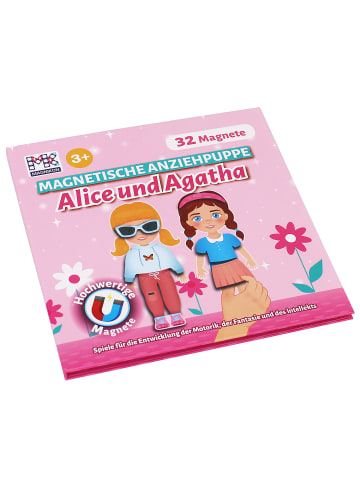MAGNIKON Magnetspiel "Magnetische Anziehpuppen Alice und Agatha" 32 Magnete - ab 3 Jahren