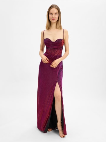 Unique Abendkleid in bordeaux blau - 0001