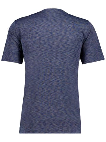 Ragman Softknit T-Shirt space dye in Blau